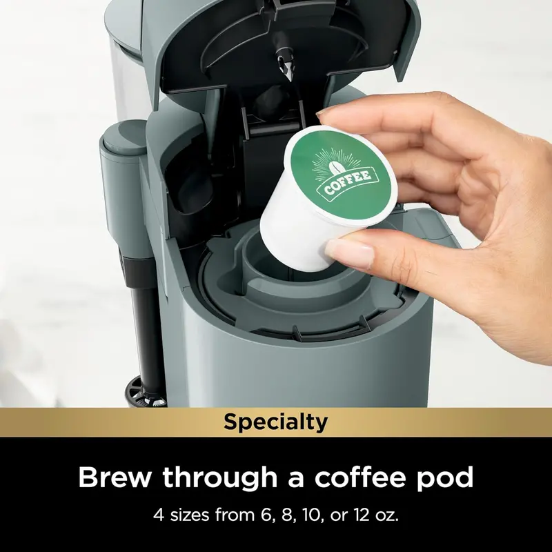 Ekspres do kawy Ninja PB051 na kapsułki i kawę mieloną – 4 metody parzenia, kompatybilny z K-Cup®, maksymalna pojemność filiżanki 700 ml, wyjmowany zbiornik na wodę o pojemności 1,6 litra