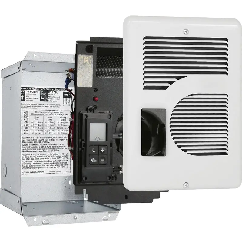 Cyfrowy grzejnik ścienny Cadet Energy Plus – wielonapięciowy (120 V/208 V/240 V), wykończenie w kolorze białym