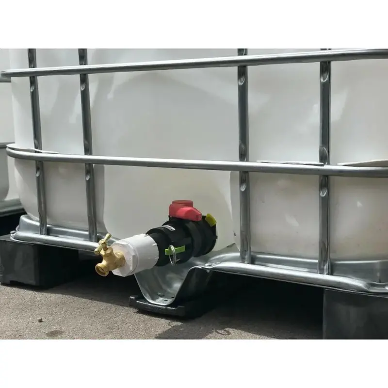 Zbiornik IBC o pojemności 330 galonów do kontaktu z żywnością – pojemnik z certyfikatem NSF do przechowywania wody pitnej i zbierania deszczówki.