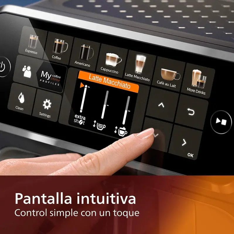 W pełni automatyczny ekspres do kawy Philips serii 5400 z systemem mleka LatteGo