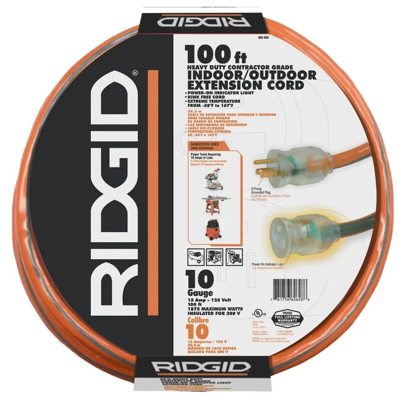 Przedłużacz RIDGID 100 stóp 10/3 SJTW 68100RGD