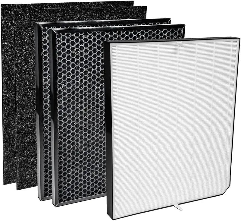 Zestaw filtrów wymiennych AirDoctor AD3000/AD3500: 1 filtr UltraHEPA i 2 filtry węglowe/gazowe, zapas na jeden rok.