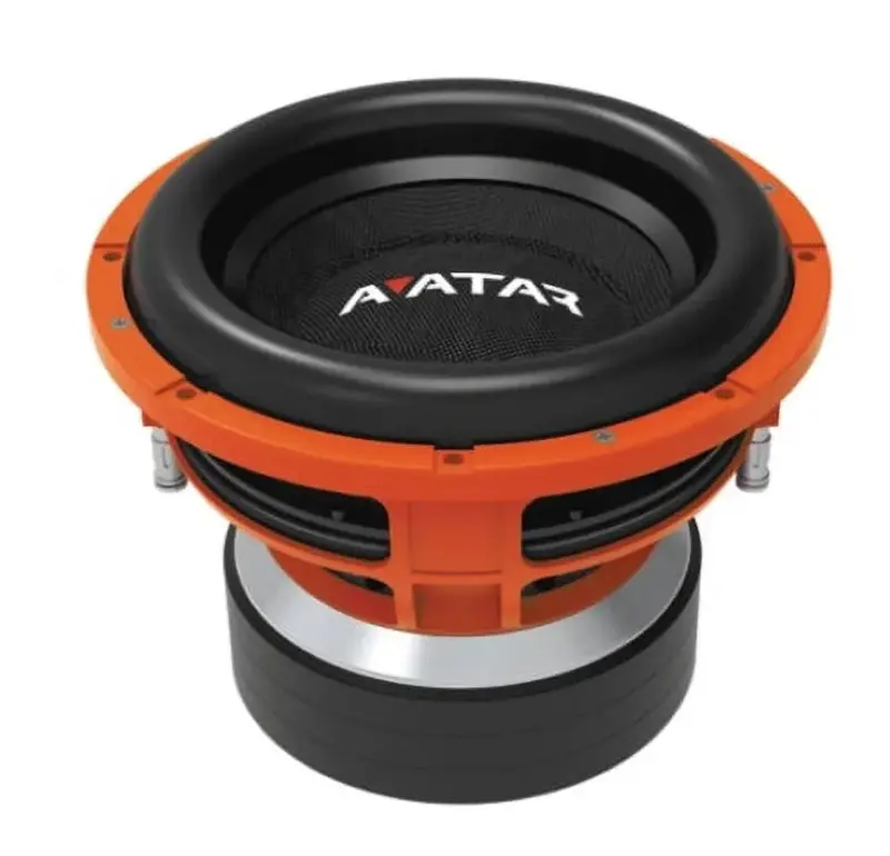 Subwoofer Avatar Tsunami STU-1246D1 12″ – moc szczytowa 6000 W, stabilna przy 1 omach, wykończenie pomarańczowe, cewka drgająca 4″