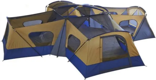 Namiot kempingowy Ozark Trail Base Camp dla 14 osób – przestronny i odporny na warunki atmosferyczne namiot kempingowy dla całej rodziny