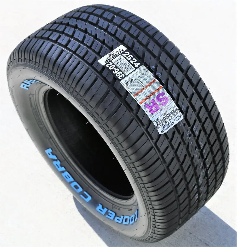 Opona całoroczna Cooper Cobra Radial G/T – 295/50R15 105S o wysokiej wydajności, odpowiednia do samochodów typu muscle car i SUV-ów