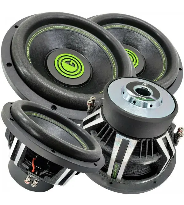 Dwa 12-calowe subwoofery samochodowe o mocy 6000 W – mocny system basowy DVC 2-omowy