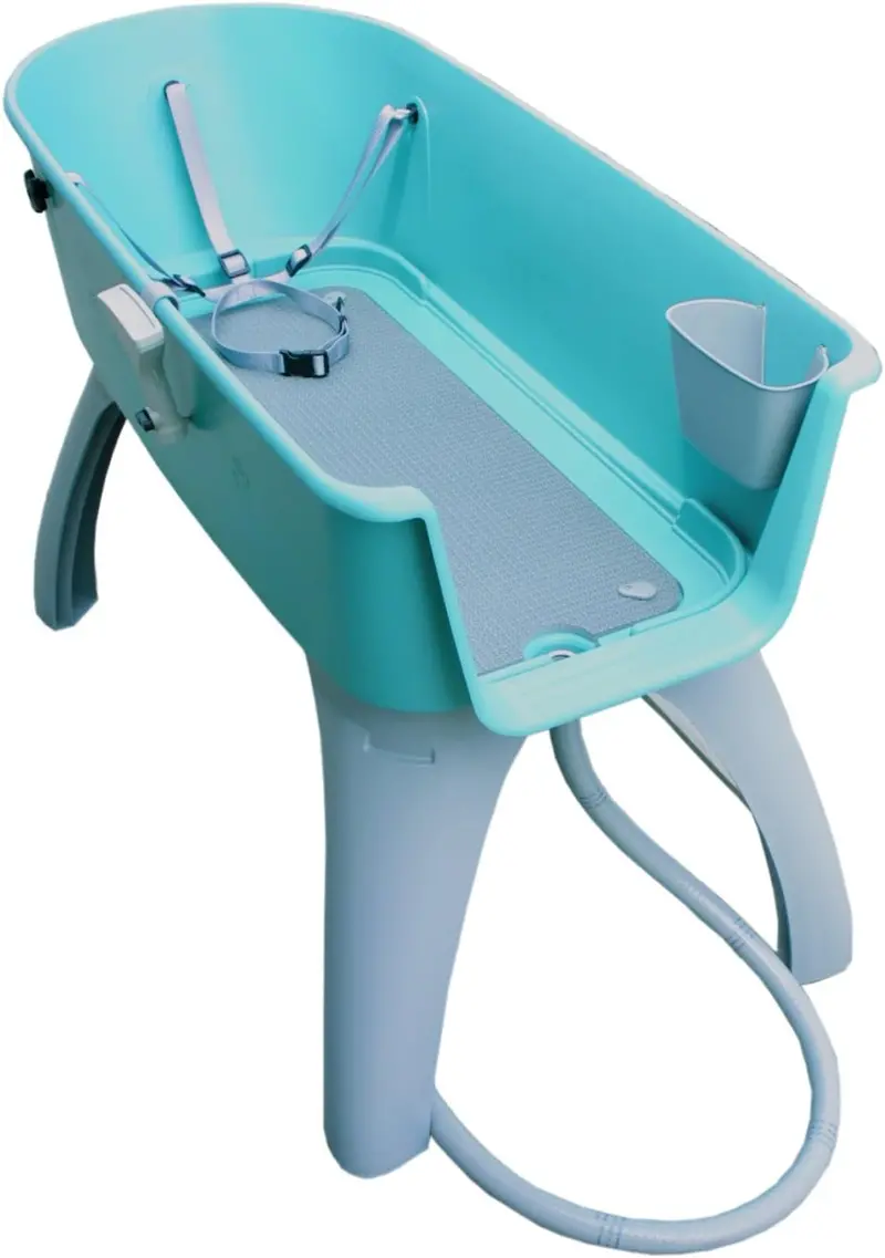 Podniesiona stacja do kąpieli dla zwierząt Booster Bath X-Large – ergonomiczna, niebieska platforma do mycia