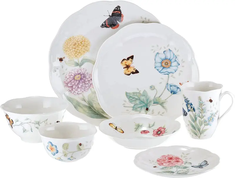 Zestaw obiadowy Butterfly Meadow Classic, 28 elementów – Kolekcja naczyń ceramicznych