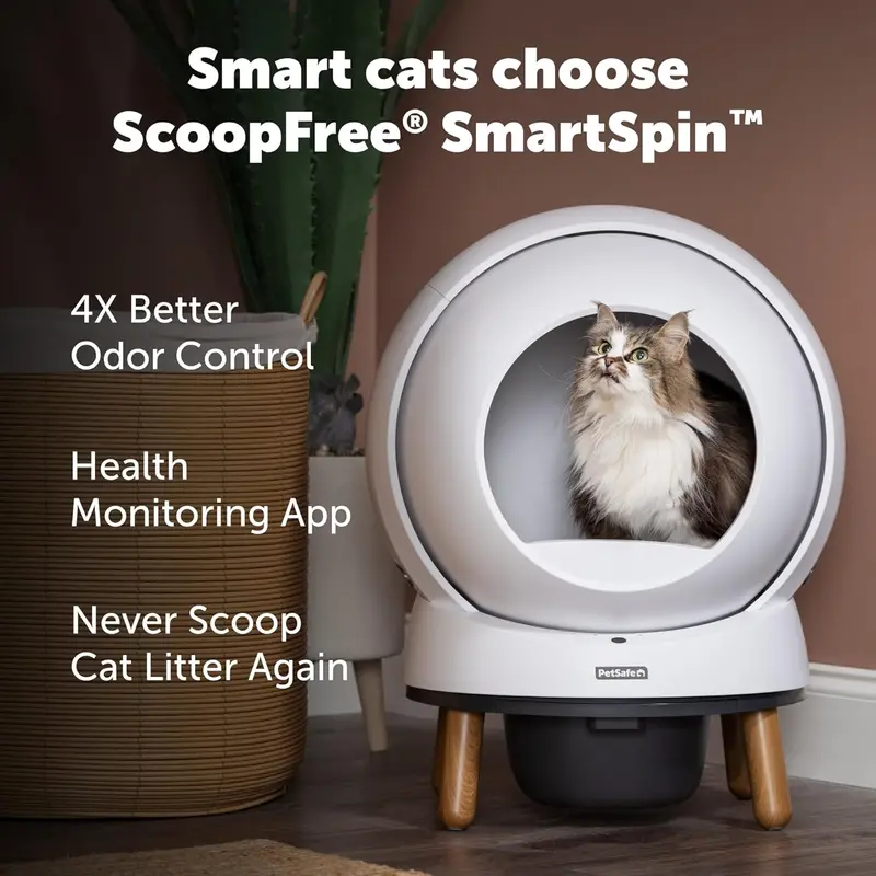 Samoczyszcząca kuweta PetSafe ScoopFree Connect – z łącznością Wi-Fi, monitorowaniem stanu zdrowia i powiadomieniami z aplikacji