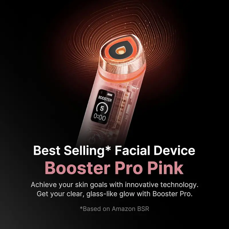 meducube Booster Pro Glow Massager – 6-w-1 szklane urządzenie do pielęgnacji twarzy dla promiennej skóry