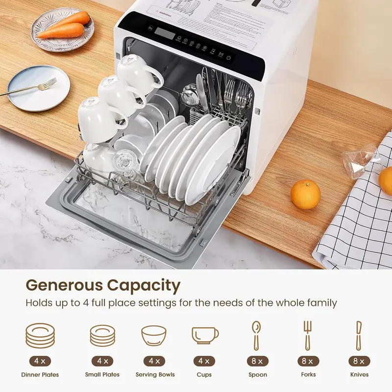 Zmywarka HAVA Compact – 6 programów, zintegrowany system wodny 5L do małych kuchni