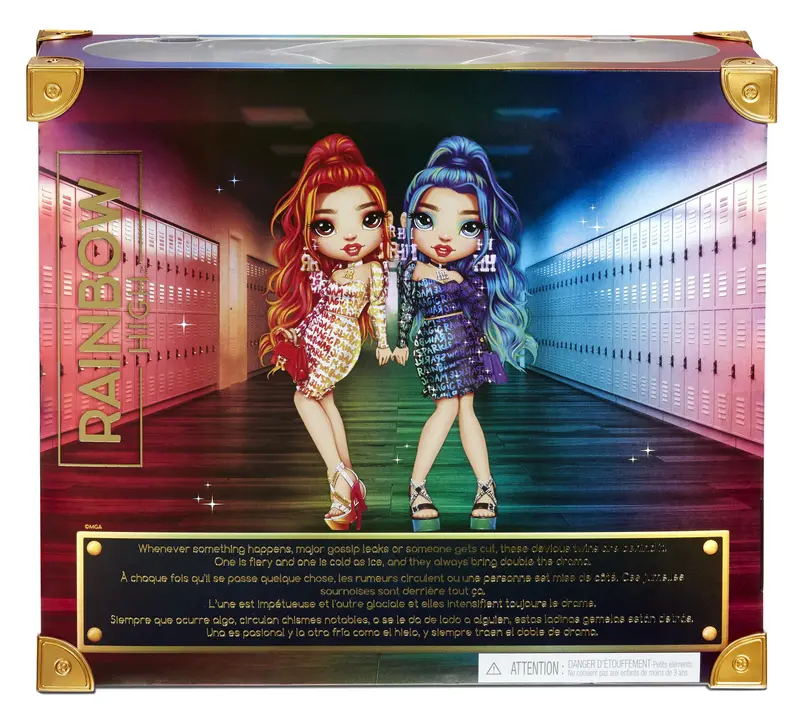 Lalki Rainbow High Fashion, specjalna edycja bliźniacza (zestaw 2 sztuk), Laurel i Holly De'Vious