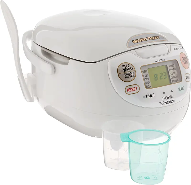 Urządzenie do gotowania ryżu Zojirushi Neuro Fuzzy – model premium o pojemności 5,5 filiżanek, wyprodukowane w Japonii, inteligentna technologia gotowania