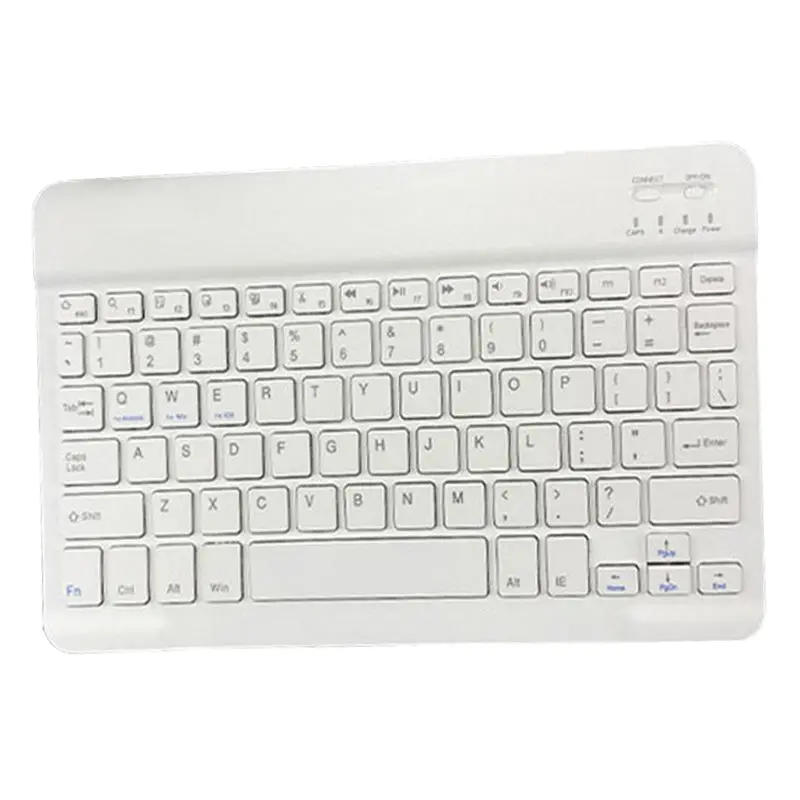Miniaturowa i smukła bezprzewodowa klawiatura Bluetooth, kompatybilna z wieloma platformami, bateria o żywotności 80 godzin, mechanizm nożycowy, wykonana z ABS i aluminium, do systemów Windows/Android/iOS/Mac