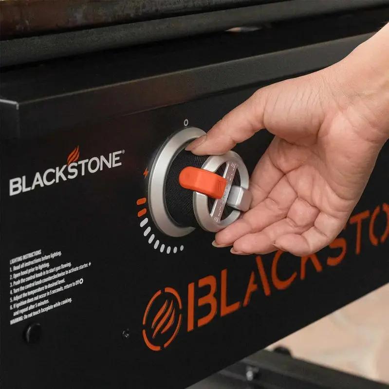 Płyta grillowa Blackstone 28 cali z pokrywą – 3-palnikowy grill zewnętrzny z płaską powierzchnią i zestawem startowym