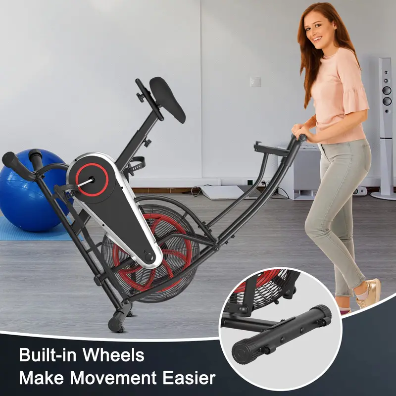 Rower treningowy z oporem powietrza – rower treningowy z wentylatorem i bezstopniową regulacją oporu.