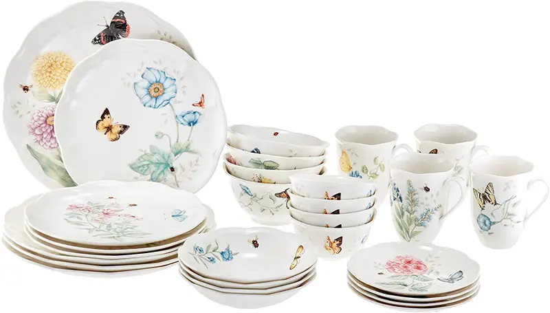 Zestaw obiadowy Butterfly Meadow Classic, 28 elementów – Kolekcja naczyń ceramicznych