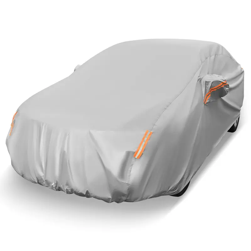 Uniwersalny pokrowiec samochodowy na sedany 18,5-calowe, wodoodporny, odporny na promieniowanie UV i deszcz (pasuje do Toyoty Corolli)