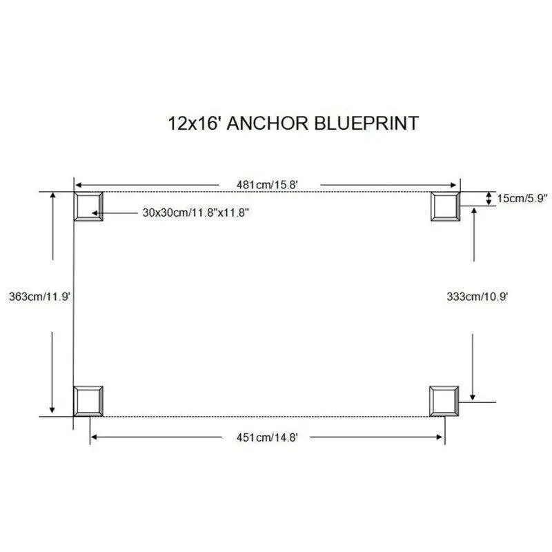 Alexander 16' x 12' ciężka aluminiowa szopa ogrodowa na taras