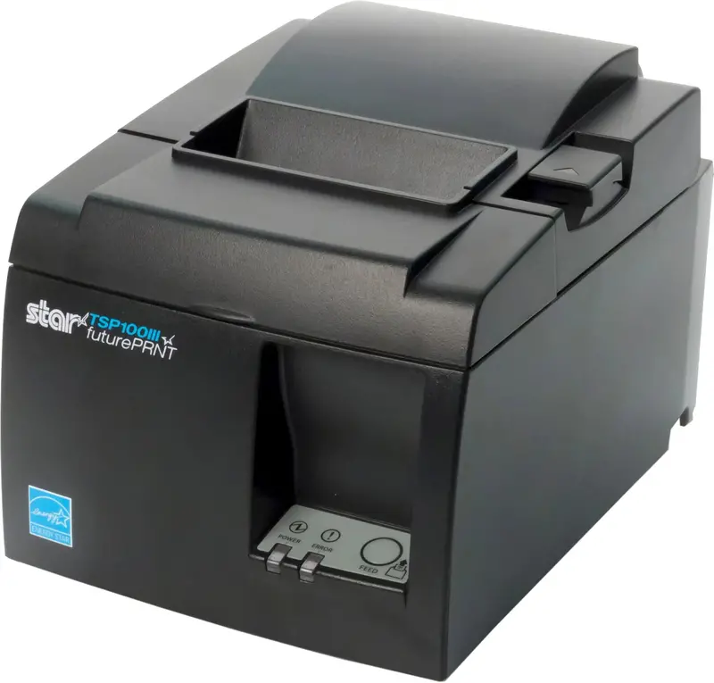 Drukarka paragonów termiczna Bluetooth Star Micronics TSP143III, szybka, kompaktowa, kompatybilna z systemami iOS/Android/Windows