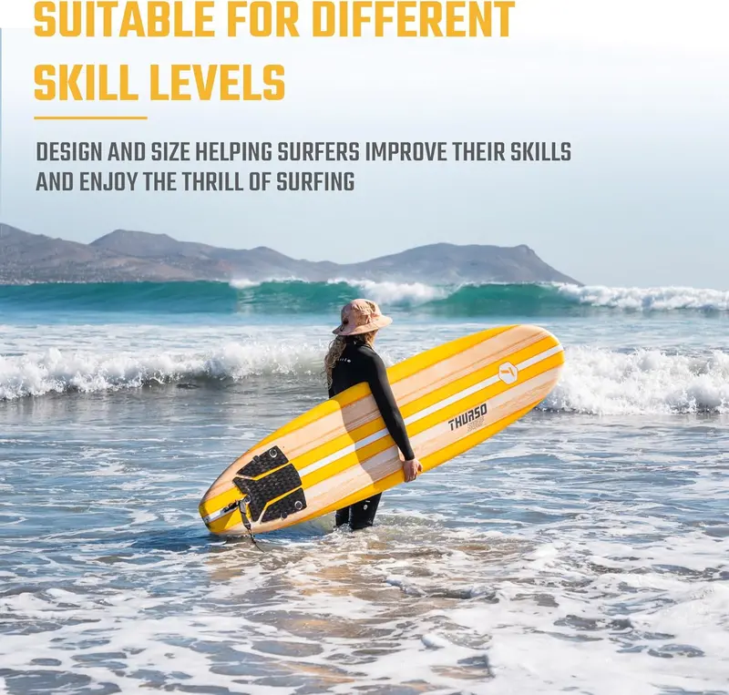 Thurso Surf 7/8 ft Soft Top Foam Longboard Lekka deska surfingowa dla początkujących, dorosłych i dzieci