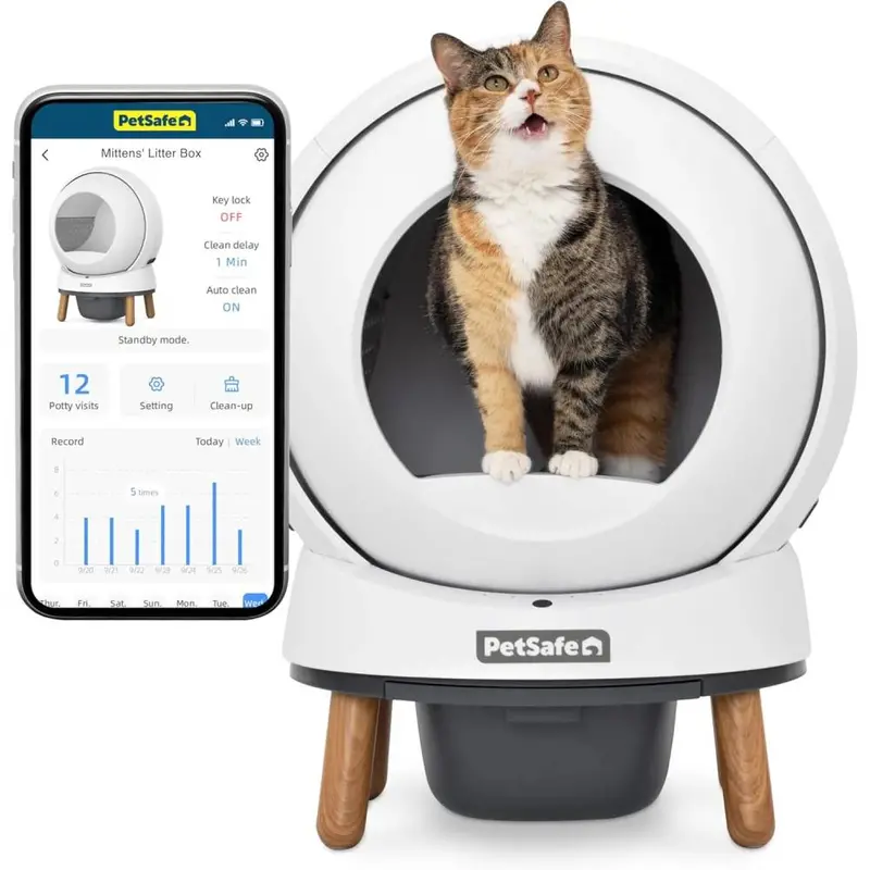 Samoczyszcząca kuweta PetSafe ScoopFree Connect – z łącznością Wi-Fi, monitorowaniem stanu zdrowia i powiadomieniami z aplikacji