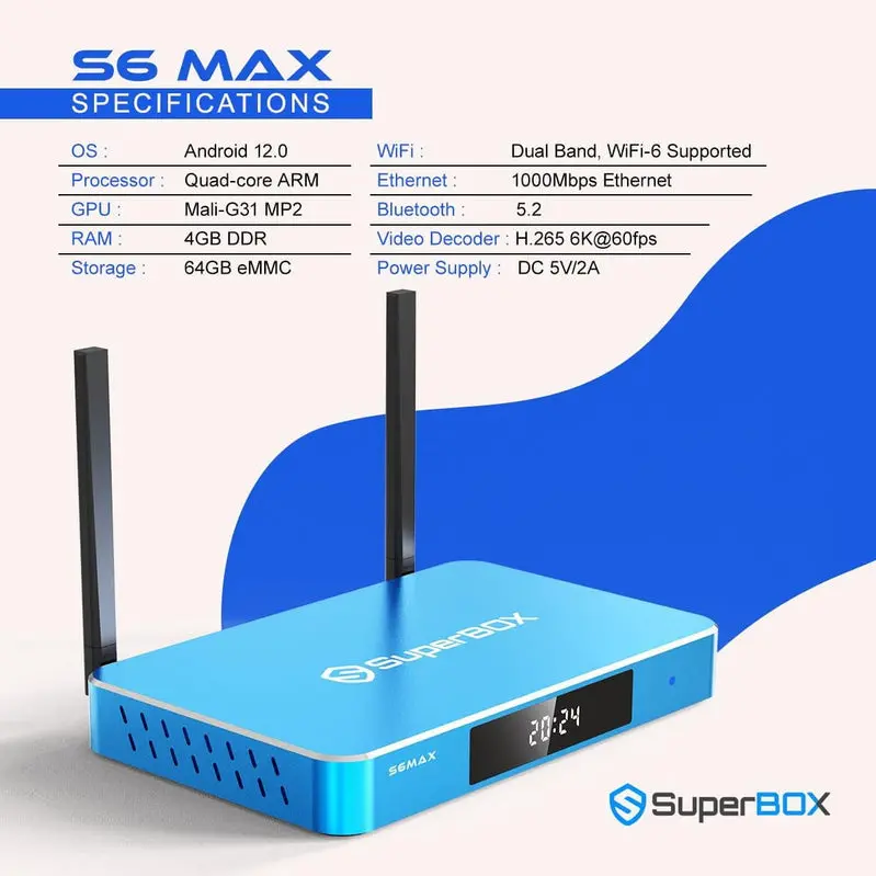 Odkurzacz robotyczny Superbox S6 Max – wyświetlanie mapy w rozdzielczości 6K Ultra HD, kompatybilny ze sterowaniem głosowym