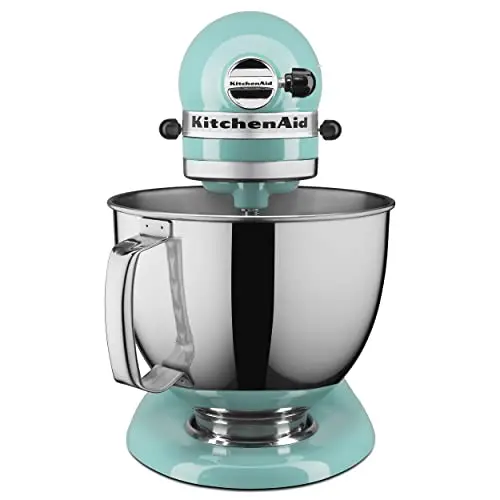 Mikser stojący KitchenAid Artisan o pojemności 5 litrów z funkcją pochylania – mikser ze stali nierdzewnej z zabezpieczeniem przed rozlaniem i 10 ustawieniami prędkości