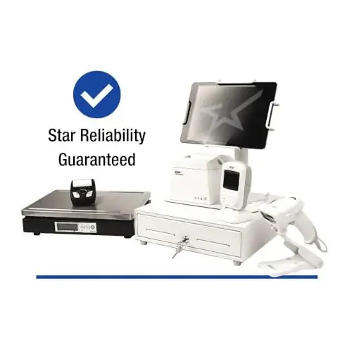 Drukarka paragonów termiczna Bluetooth Star Micronics TSP143III, szybka, kompaktowa, kompatybilna z systemami iOS/Android/Windows