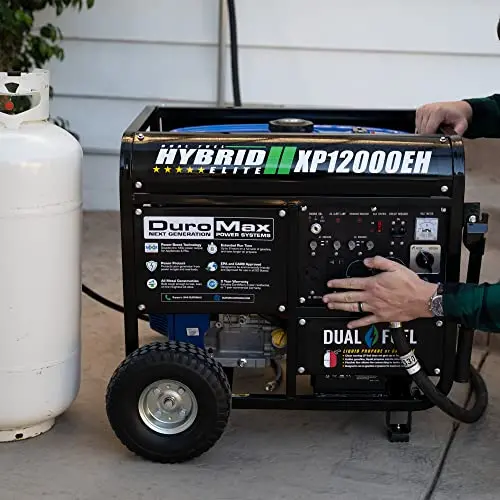 Generator DuroMax XP12000EH – 12000 W, zasilany benzyną lub propanem, do awaryjnego zasilania domu