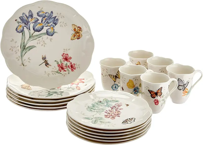 Zestaw obiadowy Butterfly Meadow Classic, 28 elementów – Kolekcja naczyń ceramicznych