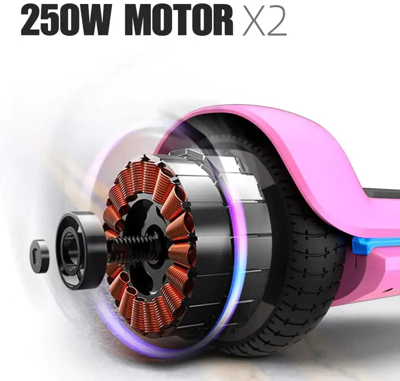 6,5-calowy inteligentny hoverboard z głośnikiem Bluetooth, sterowaniem za pomocą aplikacji i certyfikatem UL2272