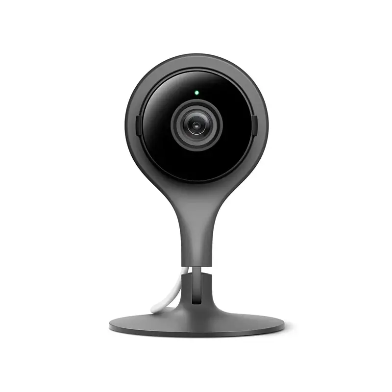 Przewodowa kamera bezpieczeństwa Google Nest Cam do użytku wewnętrznego – wideo HD 1080p, widzenie nocne, powiadomienia w czasie rzeczywistym i bezpieczne przechowywanie w chmurze