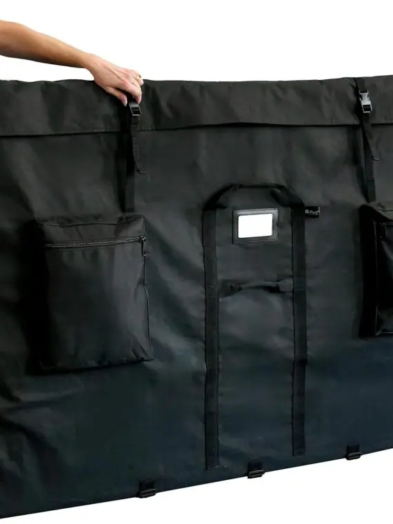 Rozszerzalna torba do przechowywania o wymiarach 104 x 155 cm na panele piankowe, displaye i panele płaskie – bardzo duża torba do przechowywania dla profesjonalistów