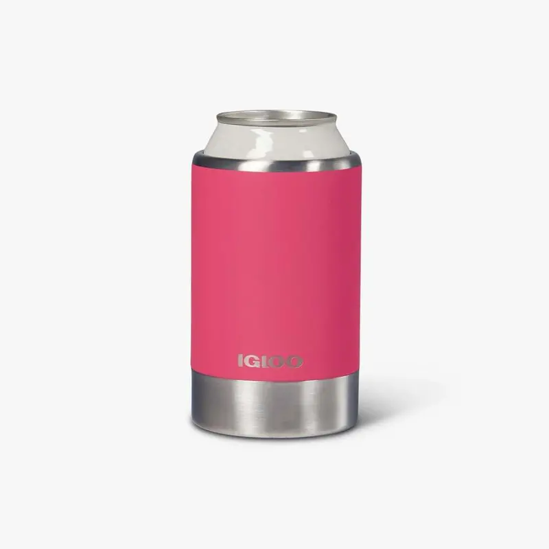 Chłodziarka na puszki Igloo Coolmate, wielokrotnego użytku, stalowa, arbuz, 355 ml