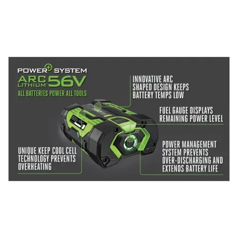 Akumulator EGO Power+ BA1400T ze wskaźnikiem poziomu paliwa, 56 V, 2,5 Ah