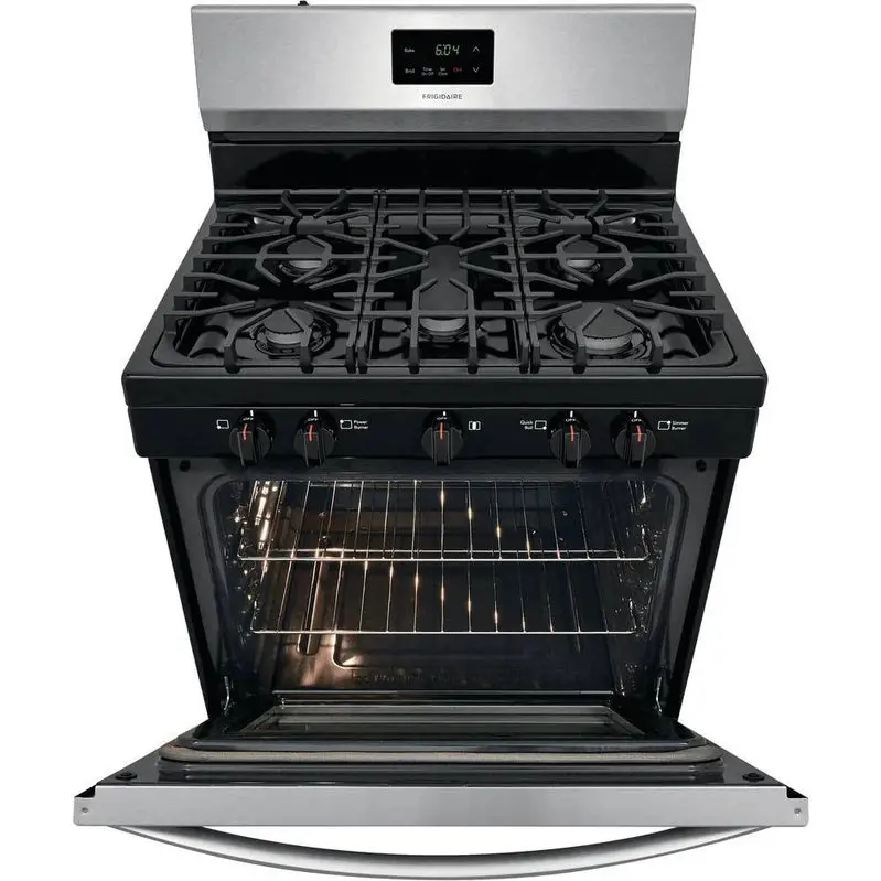 Frigidaire FCRG3052AS – wolnostojąca kuchenka gazowa ze stali nierdzewnej o szerokości 76 cm (30 cali) z pięcioma palnikami