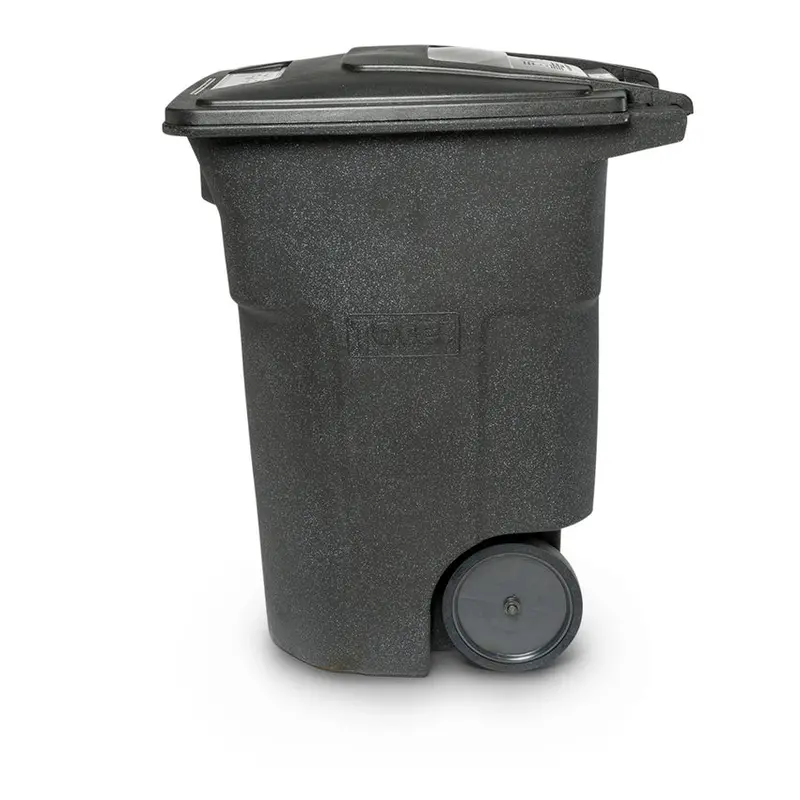 Kontener Toter na kółkach o pojemności 96 galonów – wytrzymały plastikowy pojemnik z płynnie toczącymi się kółkami i stabilną pokrywą.