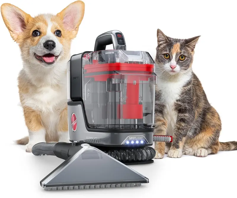 Hoover CleanSlate Plus Cleaner – przenośny odkurzacz do dywanów i tapicerki z akcesoriami do różnych dysz