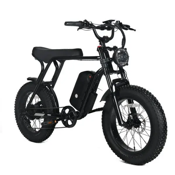 Mocny elektryczny rower górski – silnik 1000 W, wyjmowany akumulator 48 V 20 Ah, prędkość maksymalna 72 km/h, szerokie opony 50x10 cm, 7 biegów Shimano
