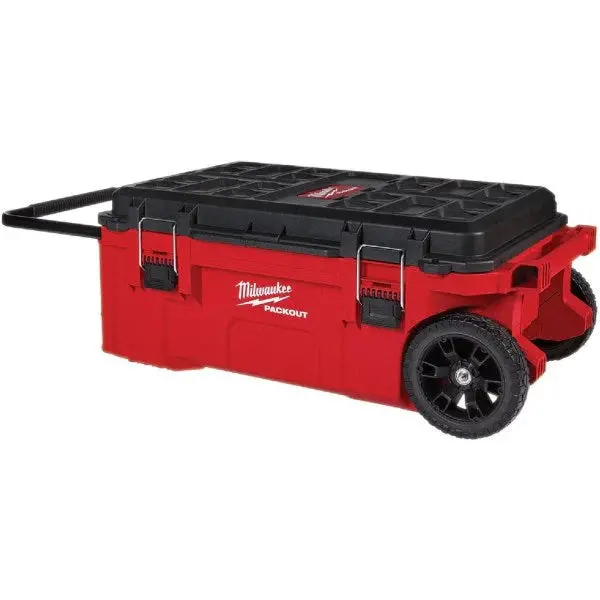 Skrzynia narzędziowa Milwaukee PACKOUT podwójna na kółkach – ładowność 113 kg
