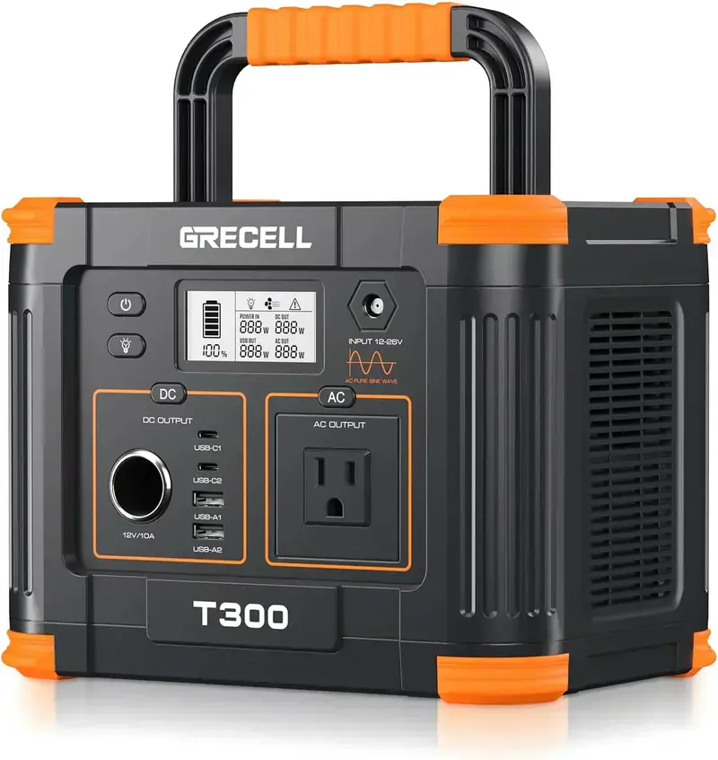 Przenośna elektrownia o mocy 300 W — generator słoneczny o mocy 230,88 Wh z 60 W USB-C PD i mocą szczytową 600 W