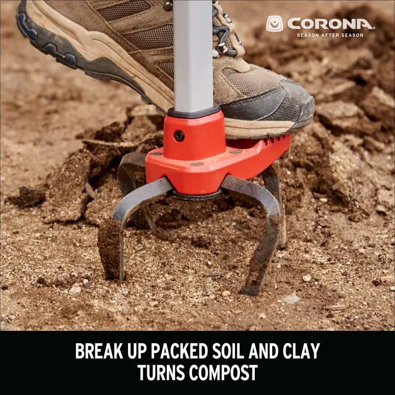 Zęby stalowe Corona 6″ z czerwonym uchwytem ComfortGEL glebogryzarka SoilRIPPER