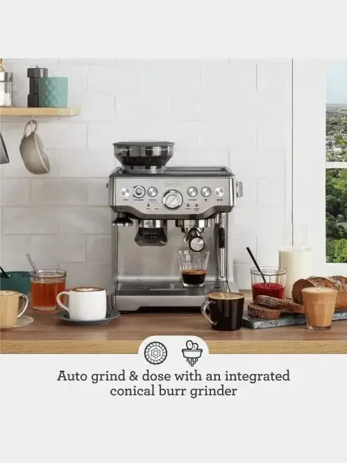Półautomatyczny ekspres do kawy Breville Barista Express BES870XL z wbudowanym młynkiem, wykończenie ze stali nierdzewnej