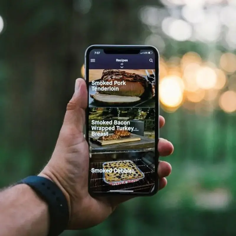 40-calowa cyfrowa wędzarnia elektryczna Masterbuilt z Bluetooth – konstrukcja ze stali nierdzewnej