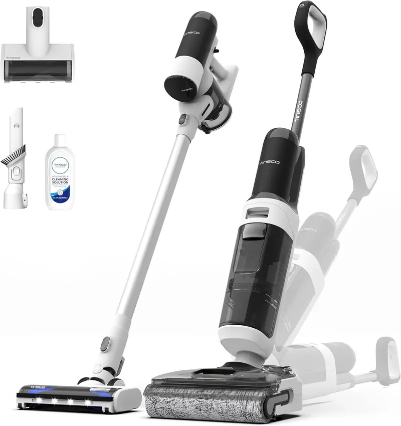 Mop parowy ONE Stretch S6 Smart Wet/Dry – płaska konstrukcja 180°, 40 minut pracy, technologia Flash-Dry i dwustronne czyszczenie