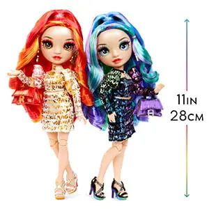 Lalki Rainbow High Fashion, specjalna edycja bliźniacza (zestaw 2 sztuk), Laurel i Holly De'Vious