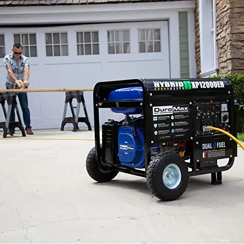 Generator DuroMax XP12000EH – 12000 W, zasilany benzyną lub propanem, do awaryjnego zasilania domu