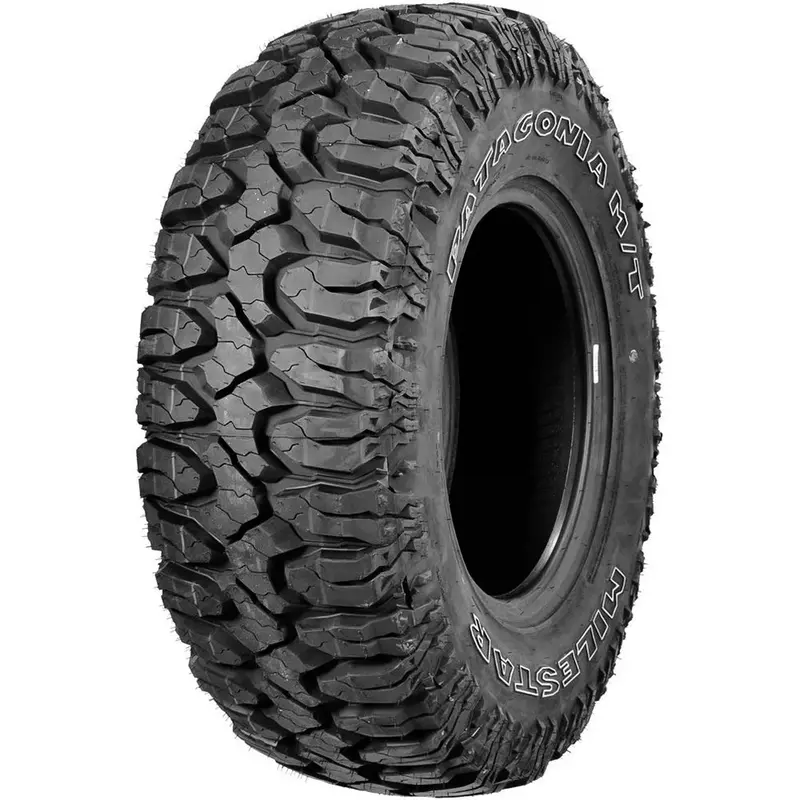 Opona Milesstar Patagonia M/T Mud Terrain do lekkich ciężarówek LT33X12.50R15 108Q C – solidna 3-warstwowa ściana boczna, bieżnik samoczyszczący