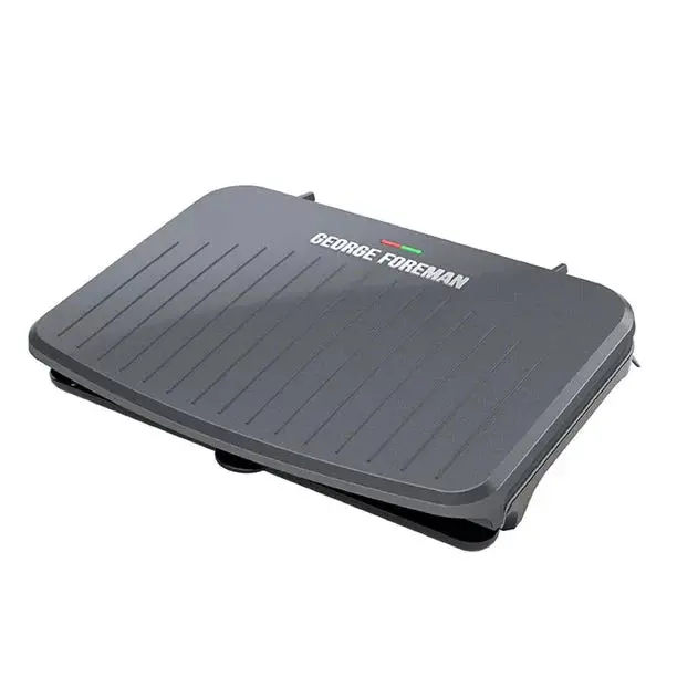 Grill wewnętrzny George Foreman i opiekacz do panini dla 9 osób – szary metalik, wyjmowane płyty